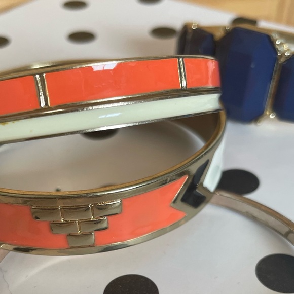 Bundle of mixed bangles bracelets summervibe 5 total - Picture 10 of 10